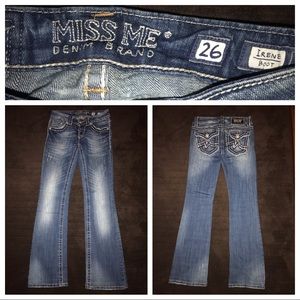Miss Me jeans Irene Boot size 26 inseam 33